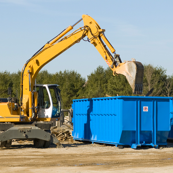 are there any restrictions on where a residential dumpster can be placed in Fostoria Kansas